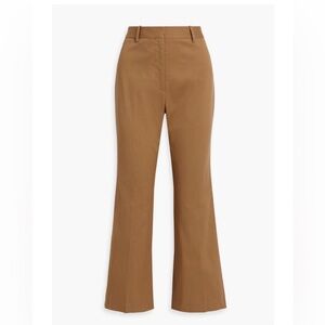 NWOT Nili Lotan khaki brown flared pant, size US 4